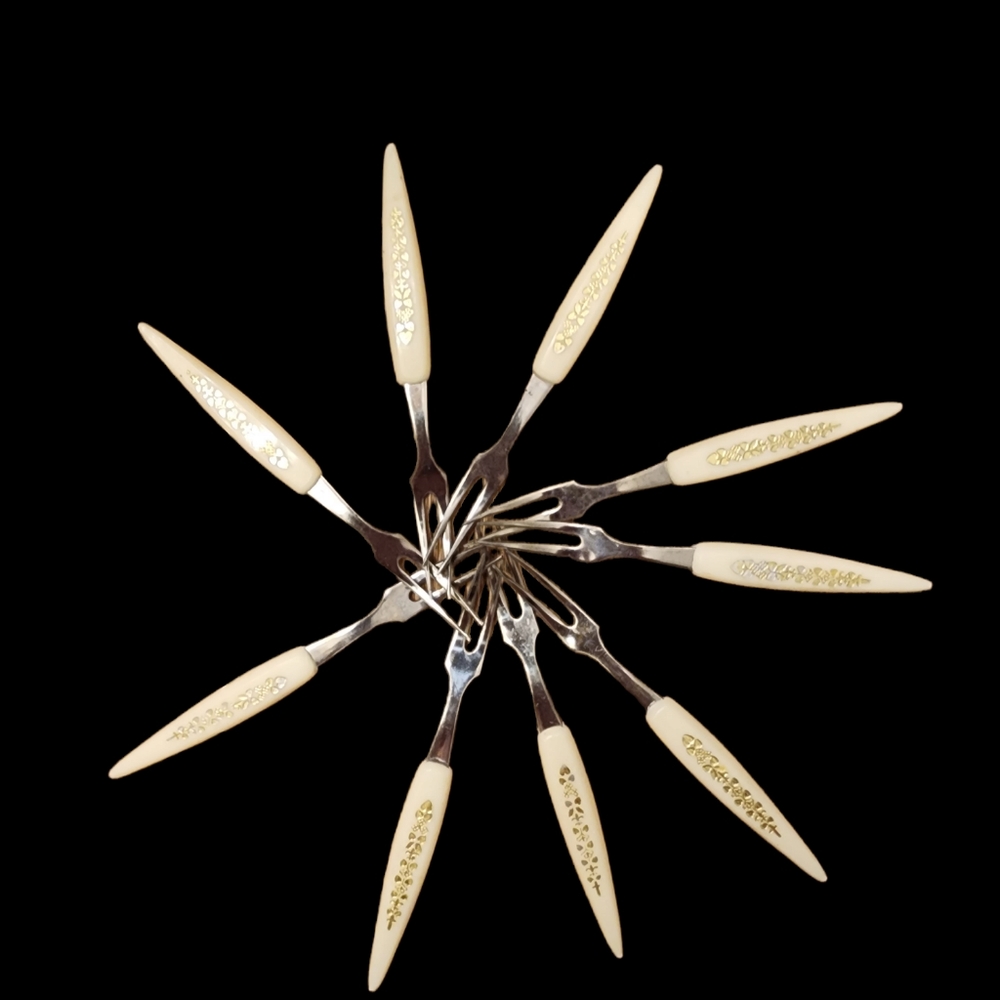 Mini Forks Hors d'oeuvre forks / servers - Picture 2 of 3